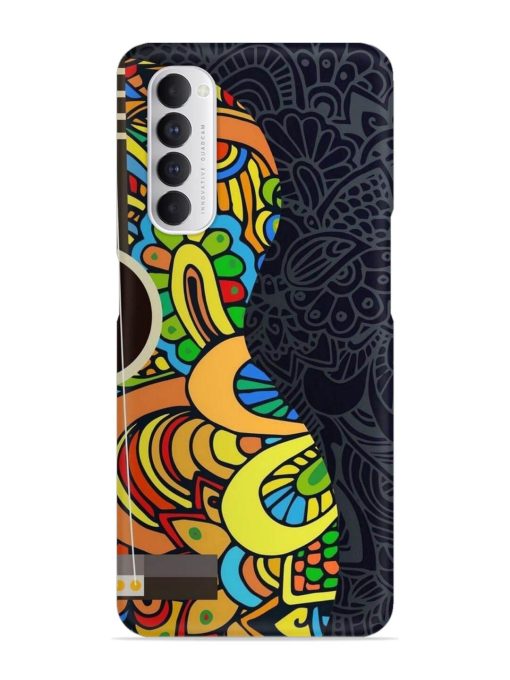 Guitar Vector Art Snap Case for Oppo Reno 4 Pro Zapvi