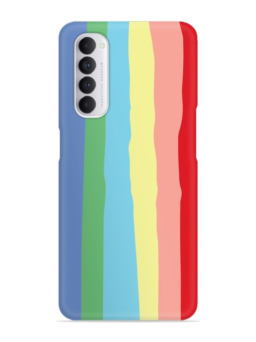 Rainbow Premium Shade Snap Case for Oppo Reno 4 Pro Zapvi