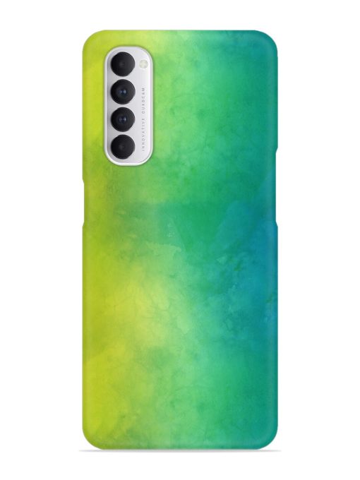 Yellow Green Gradient Snap Case for Oppo Reno 4 Pro Zapvi