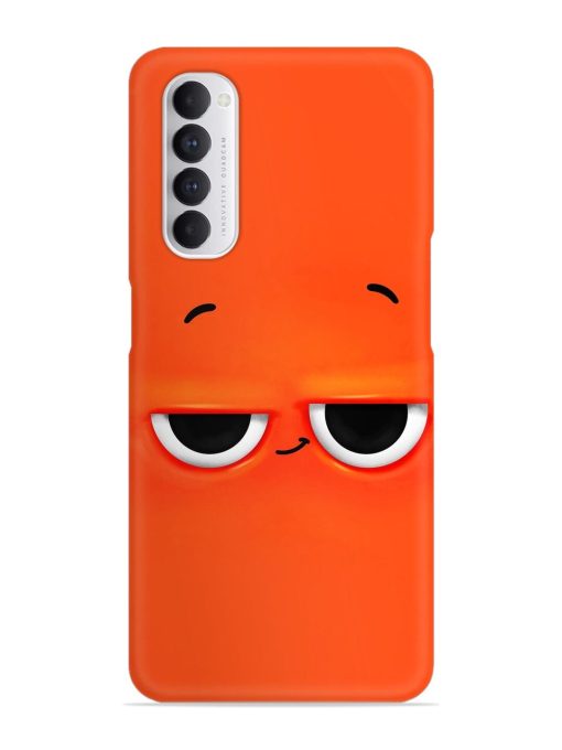 Smiley Face Snap Case for Oppo Reno 4 Pro Zapvi