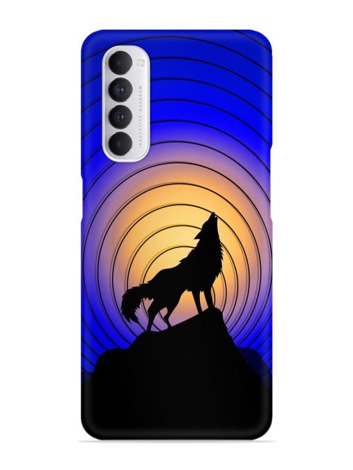 Fox Roaring Design Snap Case for Oppo Reno 4 Pro Zapvi