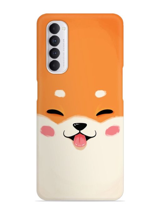 Happy Cat Art Snap Case for Oppo Reno 4 Pro Zapvi