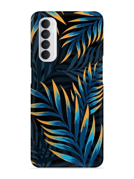 Abstract Leaf Art Snap Case for Oppo Reno 4 Pro Zapvi