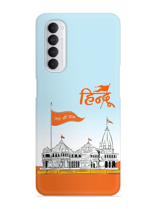 Ram Mandir Hindu Snap Case for Oppo Reno 4 Pro Zapvi