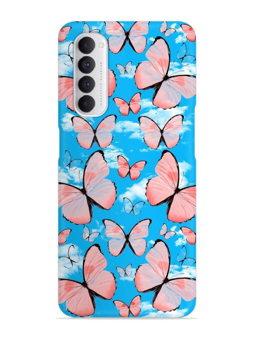 Seamless Pattern Tropical Snap Case for Oppo Reno 4 Pro Zapvi