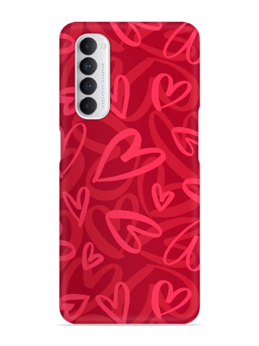 Seamless Romantic Pattern Snap Case for Oppo Reno 4 Pro Zapvi