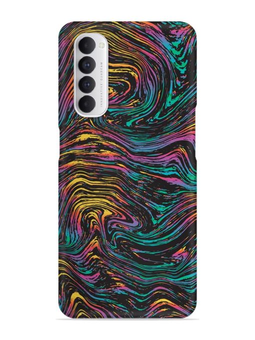 Abstract Liquid Colors Snap Case for Oppo Reno 4 Pro Zapvi