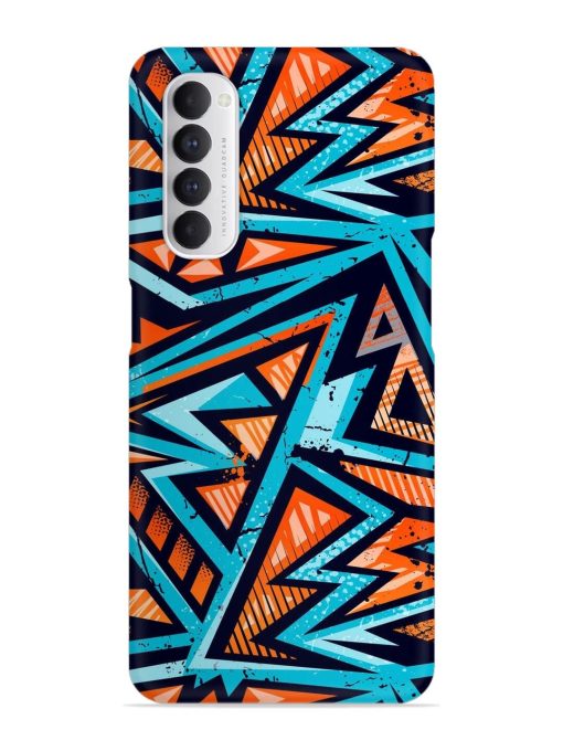 Abstract Seamless Grunge Snap Case for Oppo Reno 4 Pro