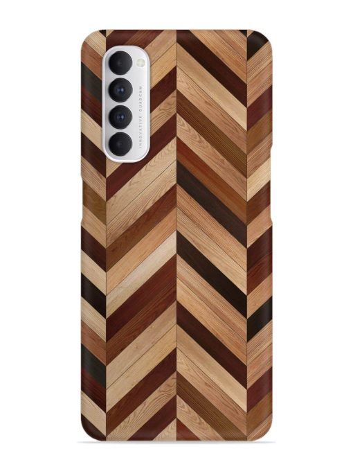 Seamless Wood Parquet Snap Case for Oppo Reno 4 Pro Zapvi