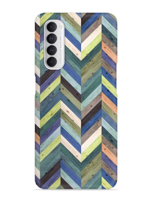 Chevron Random Color Snap Case for Oppo Reno 4 Pro Zapvi