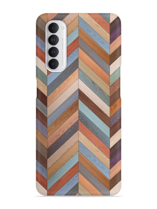 Seamless Wood Parquet Snap Case for Oppo Reno 4 Pro Zapvi