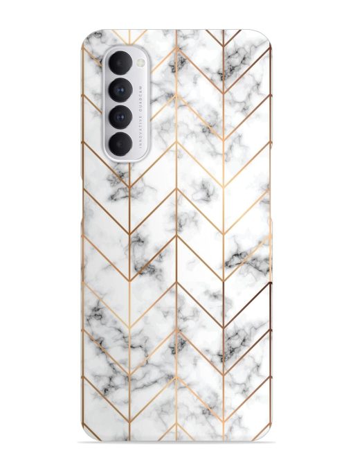 Vector Marble Texture Snap Case for Oppo Reno 4 Pro Zapvi