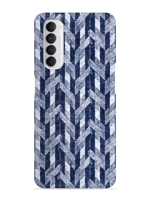 Abstract Herringbone Motif Snap Case for Oppo Reno 4 Pro Zapvi