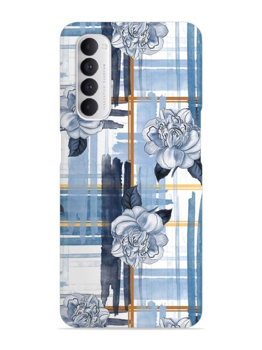 Watercolor Pattern Rose Snap Case for Oppo Reno 4 Pro Zapvi