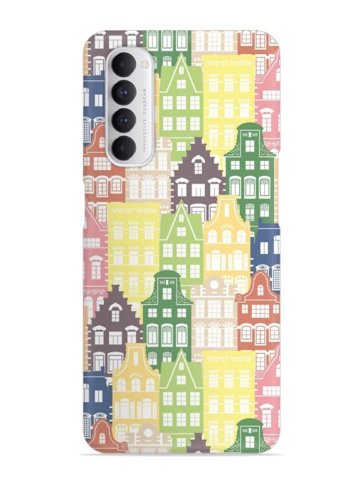 Seamless Shapes Pattern Snap Case for Oppo Reno 4 Pro Zapvi