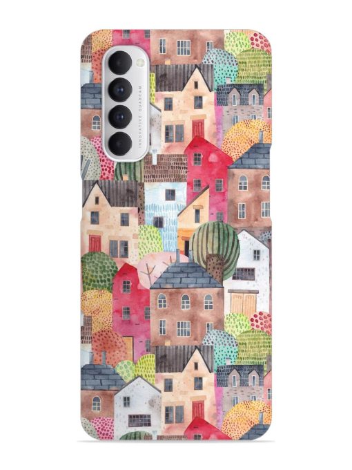 Abstract Seamless Pattern Snap Case for Oppo Reno 4 Pro