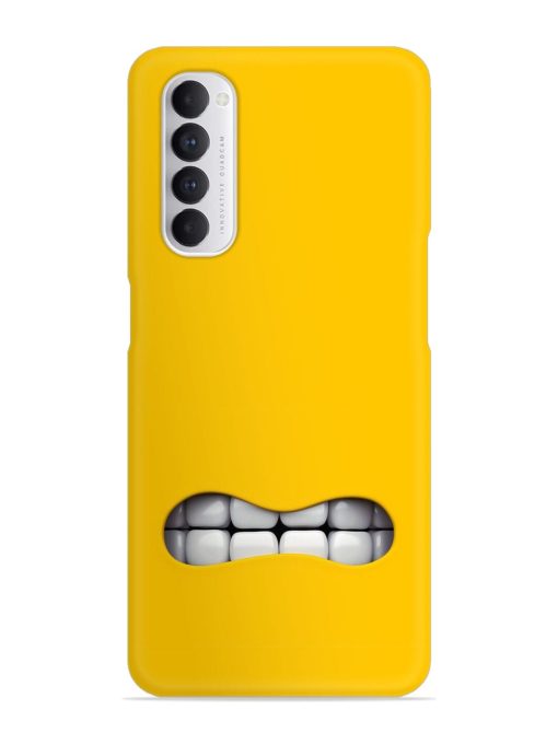 Mouth Character On Snap Case for Oppo Reno 4 Pro