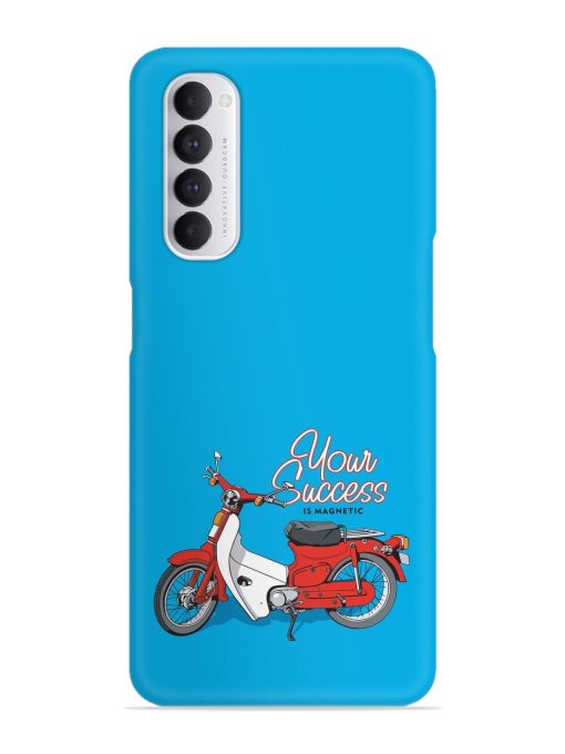 Motorcycles Image Vector Snap Case for Oppo Reno 4 Pro