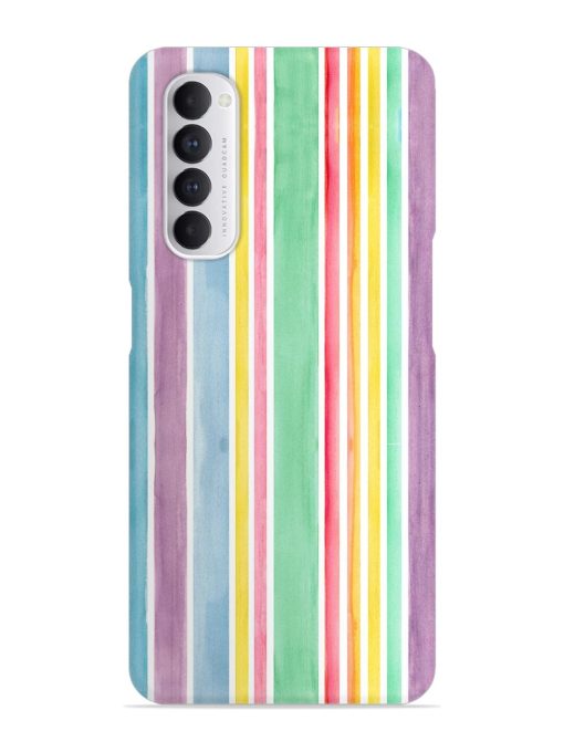 Hand Drawn Watercolor Snap Case for Oppo Reno 4 Pro Zapvi