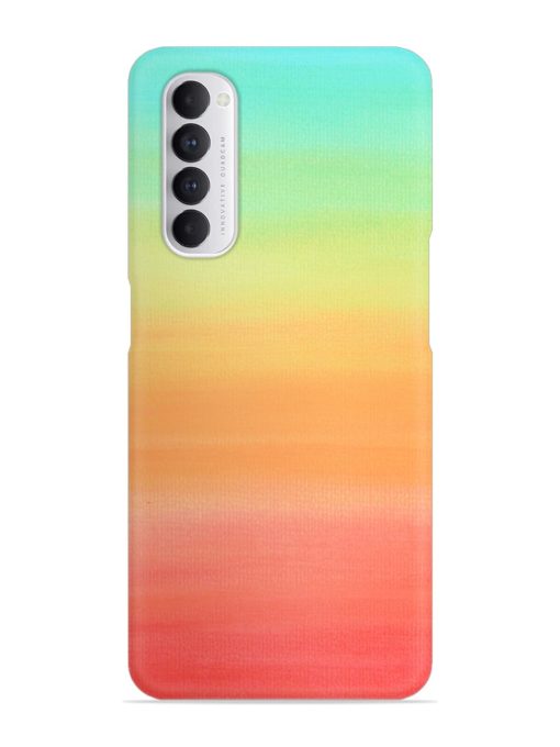 Background Sky Watercolor Snap Case for Oppo Reno 4 Pro Zapvi