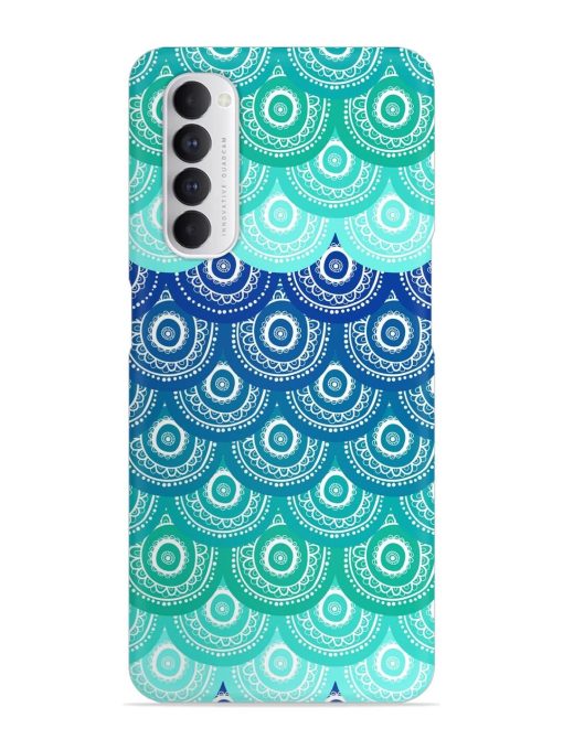 Ethnic Seamless Pattern Snap Case for Oppo Reno 4 Pro Zapvi