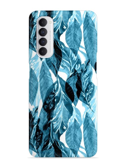 Leaves Pattern Jungle Snap Case for Oppo Reno 4 Pro Zapvi