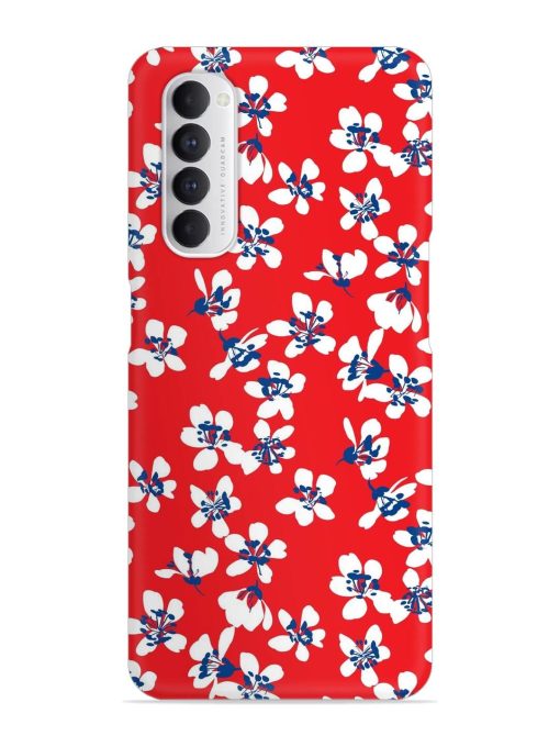 Hand Drawn Abstract Snap Case for Oppo Reno 4 Pro Zapvi