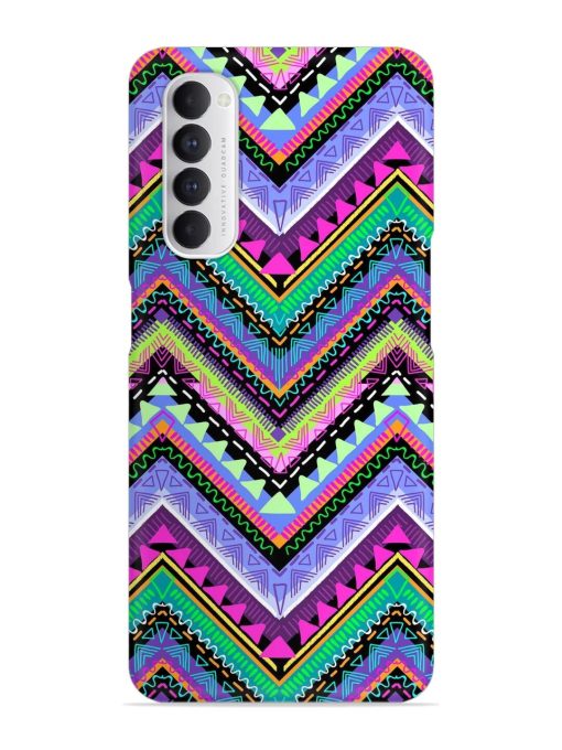 Tribal Aztec Print Snap Case for Oppo Reno 4 Pro