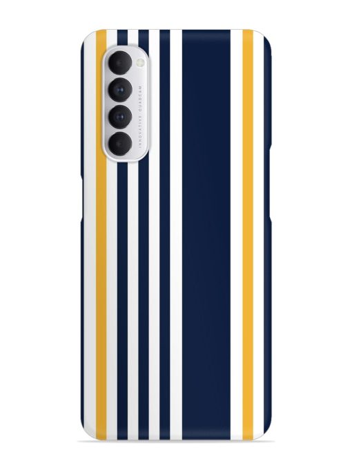 Seamless Stripe Pattern Snap Case for Oppo Reno 4 Pro Zapvi