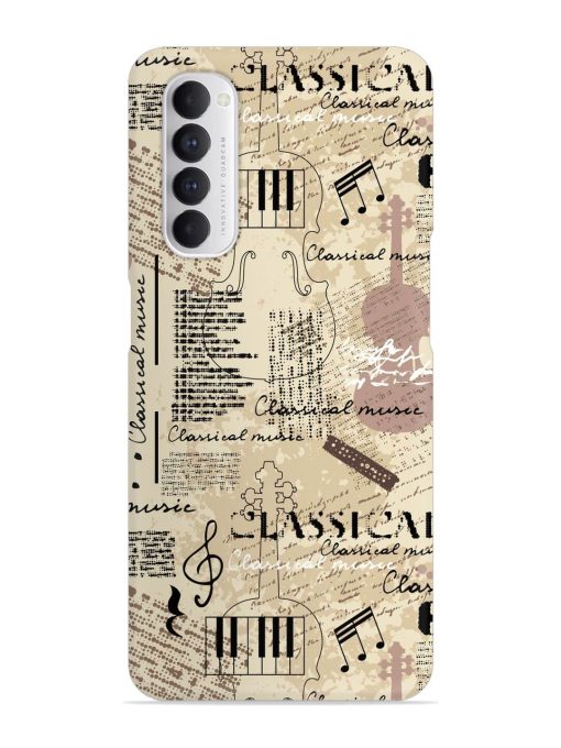 Classical Music Lpattern Snap Case for Oppo Reno 4 Pro Zapvi