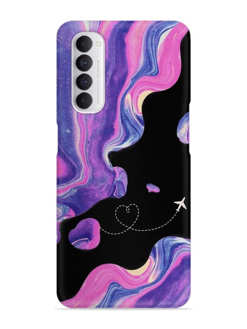 Glitter Art Snap Case for Oppo Reno 4 Pro Zapvi