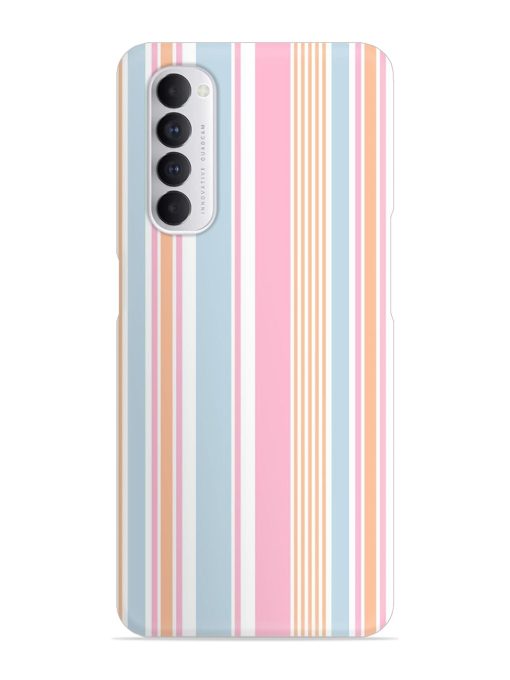 Stripe Seamless Pattern Snap Case for Oppo Reno 4 Pro