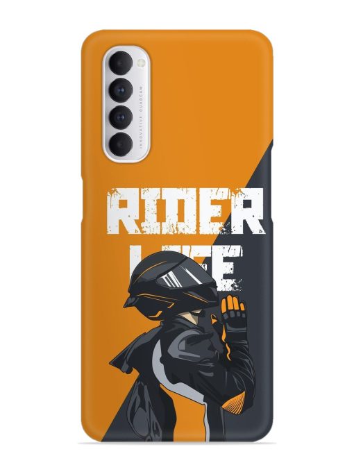 Rider Life Snap Case for Oppo Reno 4 Pro Zapvi