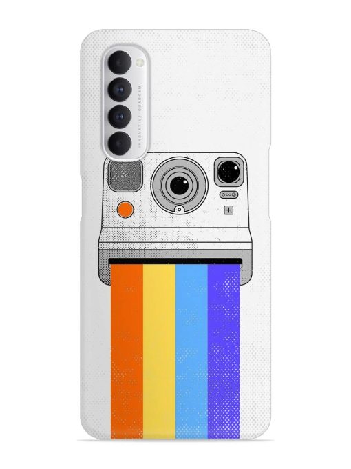 Retro Camera Art Snap Case for Oppo Reno 4 Pro Zapvi