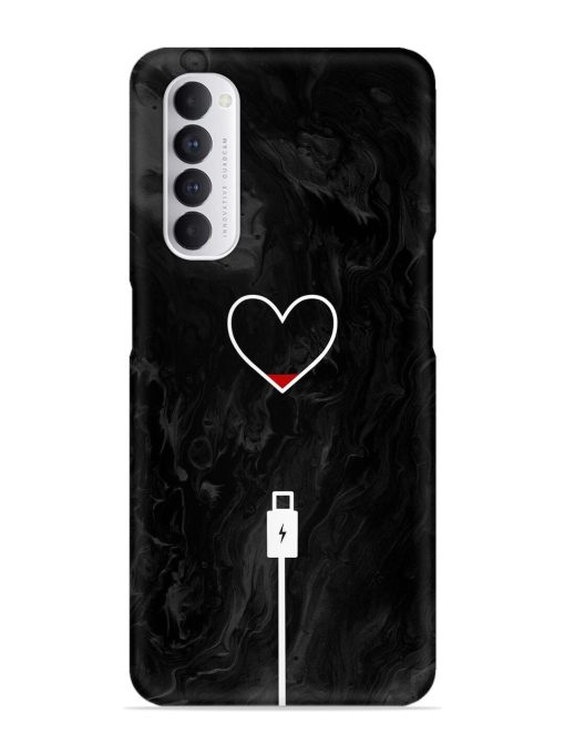 Heart Charging Vector Snap Case for Oppo Reno 4 Pro