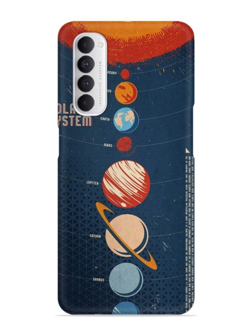 Solar System Vector Snap Case for Oppo Reno 4 Pro Zapvi