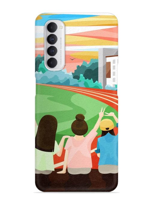 School Playground Snap Case for Oppo Reno 4 Pro