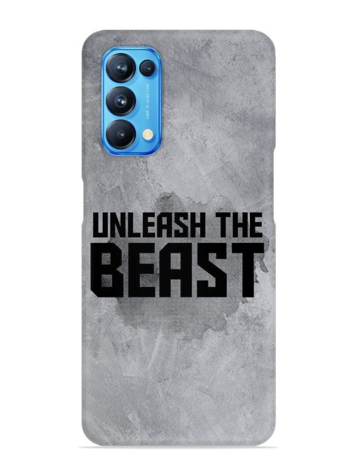 Unleash The Beast Snap Case for Oppo Reno 5 Zapvi