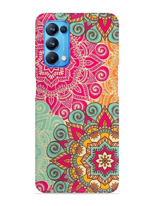 Mandala Seamless Snap Case for Oppo Reno 5 Zapvi