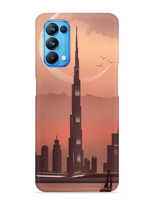 Landmark Burj Khalifa Snap Case for Oppo Reno 5 Zapvi