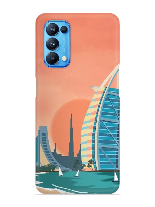 Dubai Architectural Scenery Snap Case for Oppo Reno 5 Zapvi