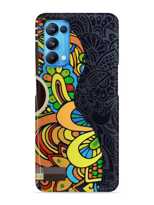 Guitar Vector Art Snap Case for Oppo Reno 5 Zapvi