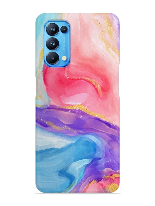 Watercolor Gradient Snap Case for Oppo Reno 5 Zapvi