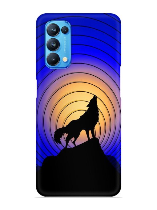 Fox Roaring Design Snap Case for Oppo Reno 5 Zapvi