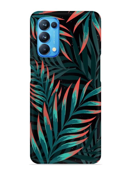 Green Leaf Art Snap Case for Oppo Reno 5