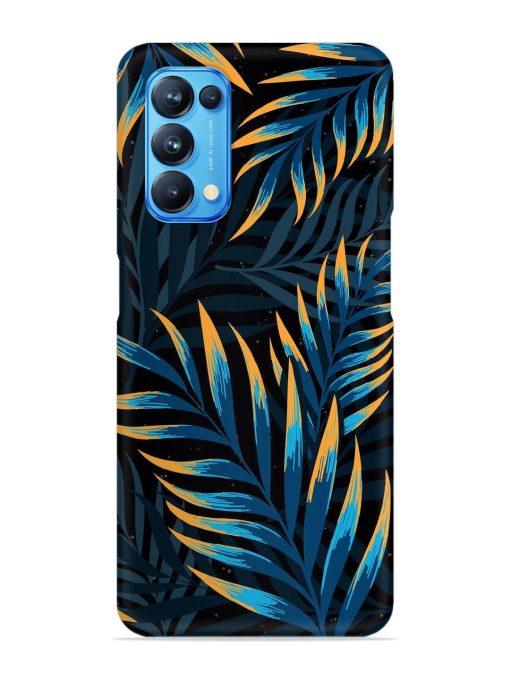 Abstract Leaf Art Snap Case for Oppo Reno 5 Zapvi