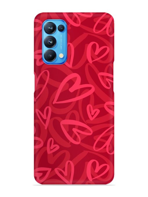 Seamless Romantic Pattern Snap Case for Oppo Reno 5 Zapvi