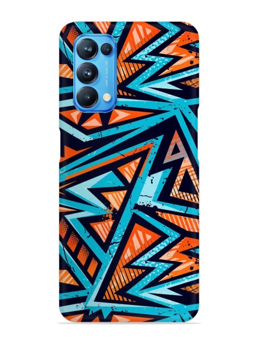 Abstract Seamless Grunge Snap Case for Oppo Reno 5 Zapvi