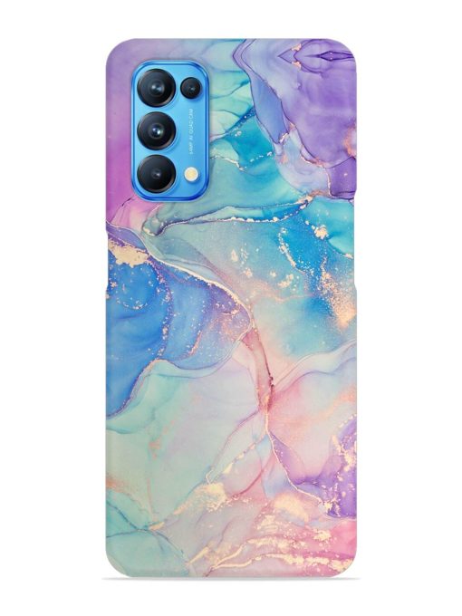 Alcohol Ink Colors Snap Case for Oppo Reno 5 Zapvi