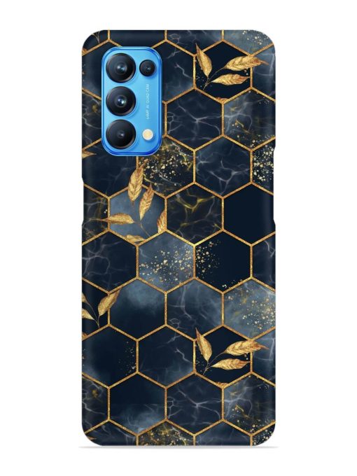 Marble Hexagon Seamless Snap Case for Oppo Reno 5 Zapvi